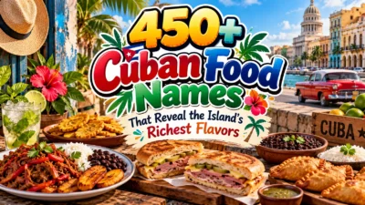 450+ Cuban Food Names That Reveal the Island’s Richest Flavors
