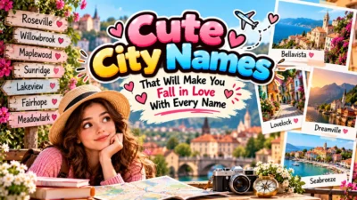 Cute City Names That Will Make You Fall in Love With Every Name