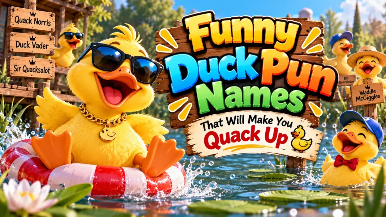 Funny Duck Pun Names That Will Make You Quack Up🦆