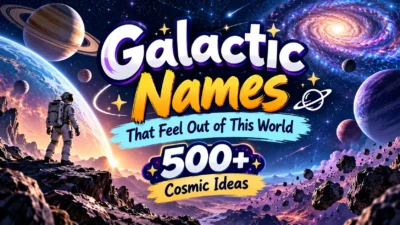 Galactic Names That Feel Out of This World: 500+ Cosmic Ideas