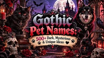 Gothic Pet Names 500+ Dark, Mysterious & Unique Ideas 🖤