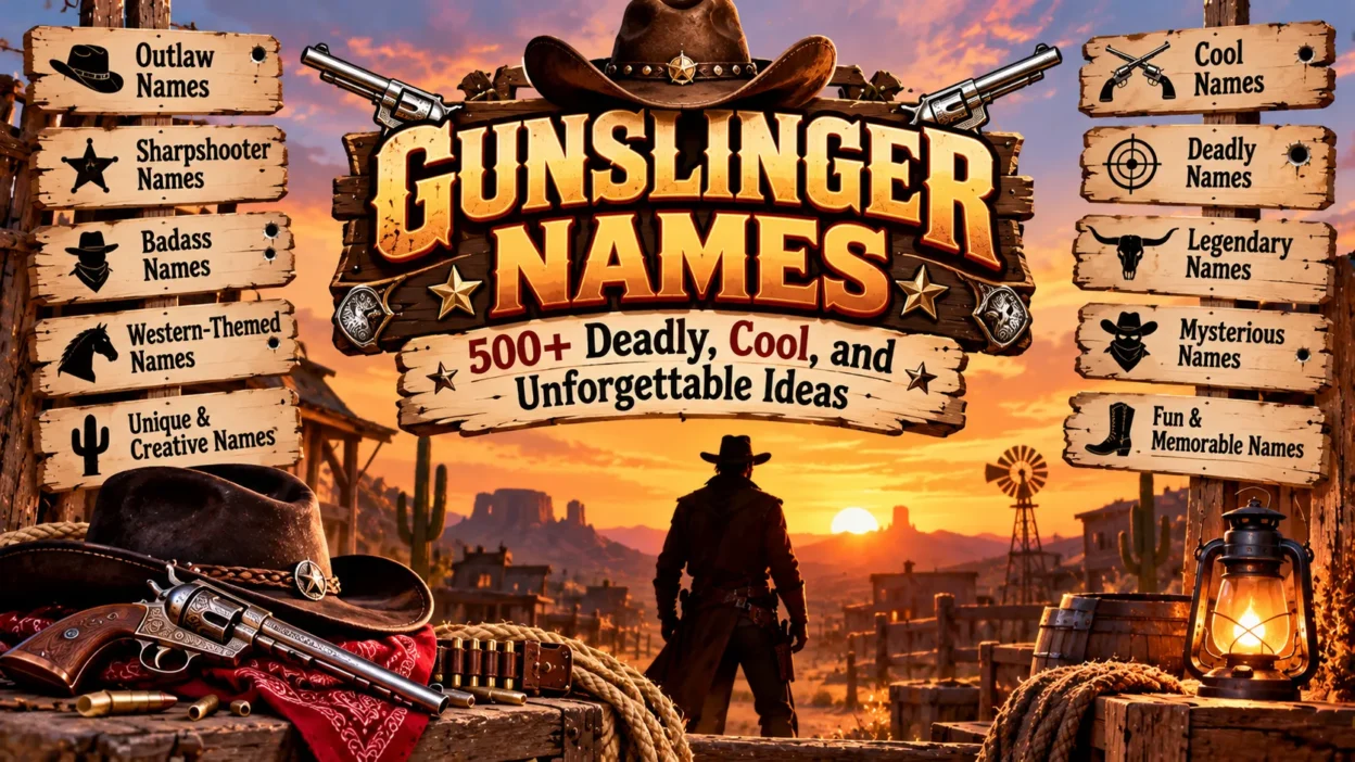 Gunslinger Names: 500+ Deadly, Cool, and Unforgettable Ideas 🔫