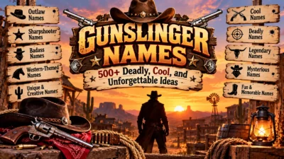 Gunslinger Names: 500+ Deadly, Cool, and Unforgettable Ideas 🔫