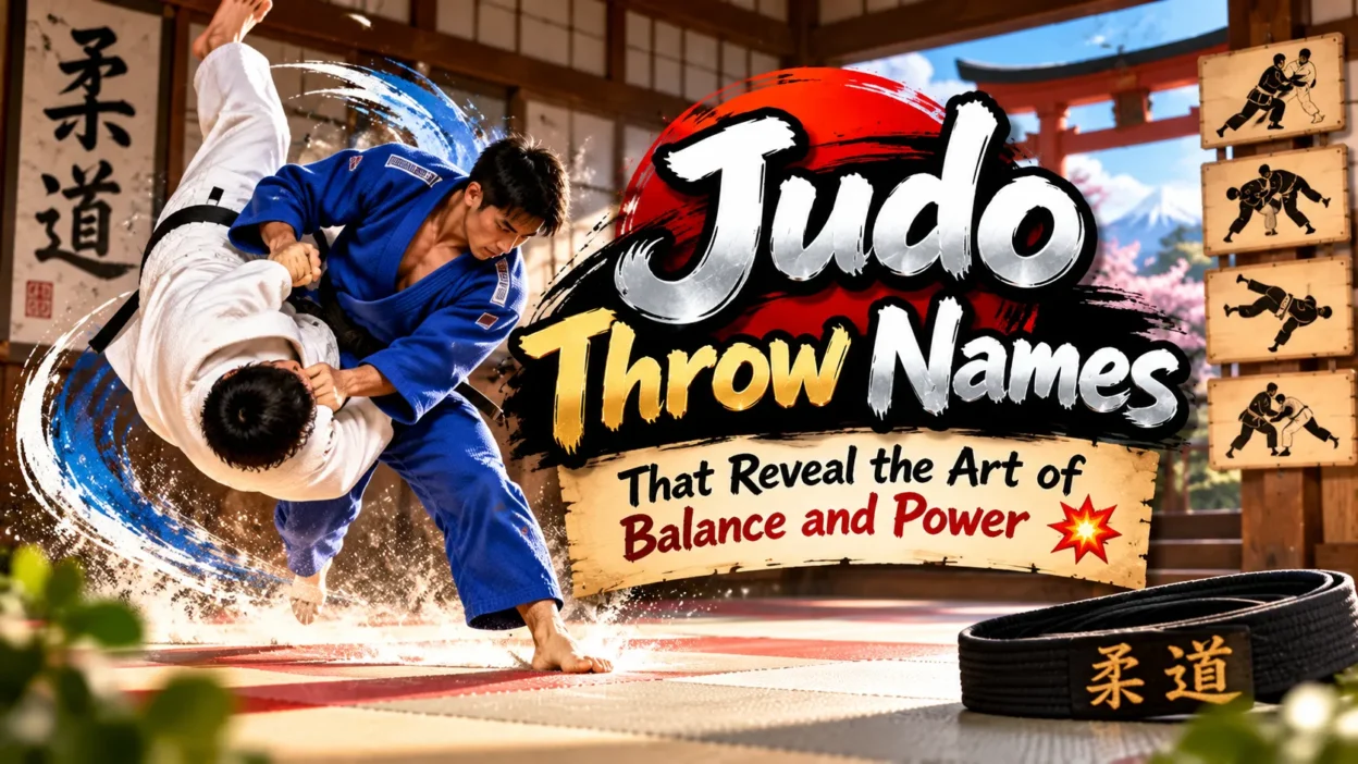 Judo Throw Names That Reveal the Art of Balance and Power 💥