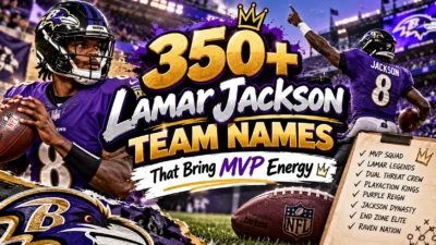 350+ Lamar Jackson Team Names That Bring MVP Energy 🏈