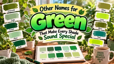 Other Names for Green That Make Every Shade Sound Special