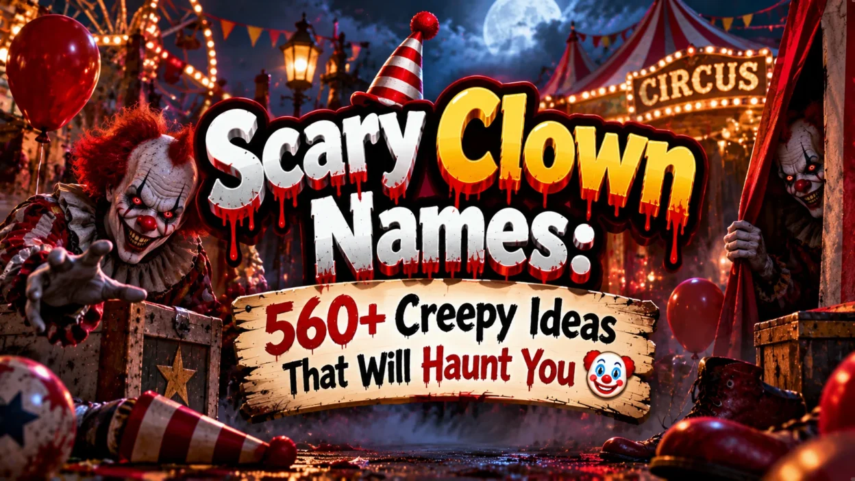 Scary Clown Names 560+ Creepy Ideas That Will Haunt You 🤡