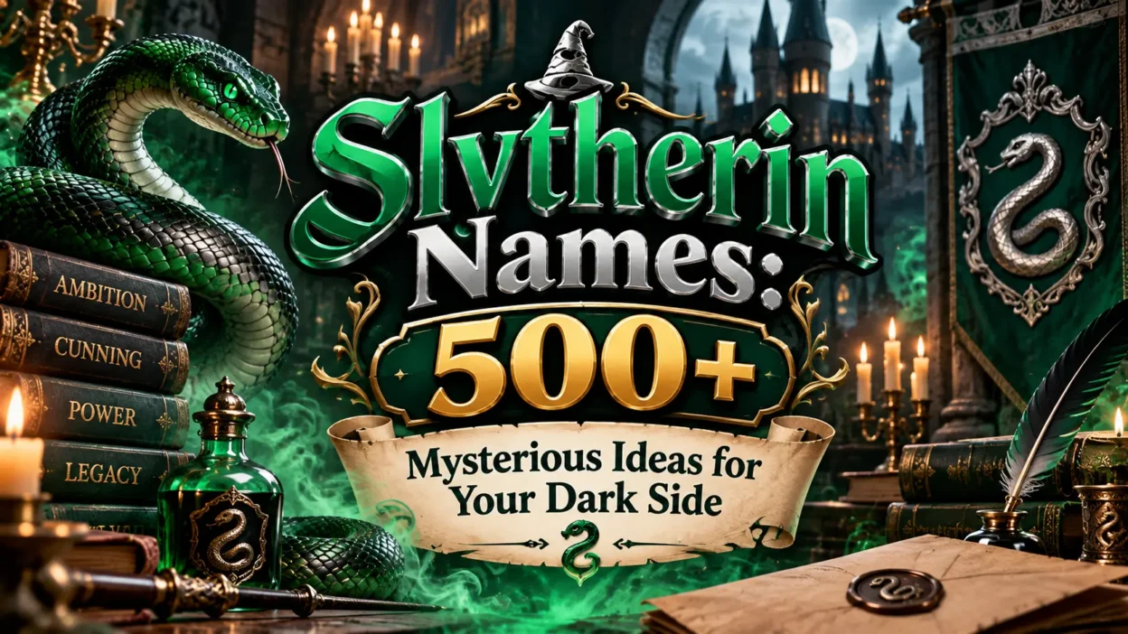 Slytherin Names 500+ Mysterious Ideas for Your Dark Side 🐍