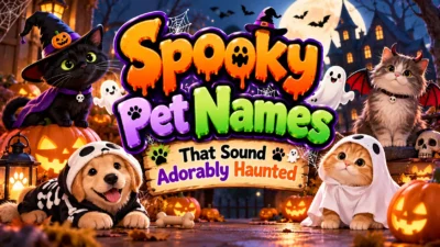 Spooky Pet Names That Sound Adorably Haunted 🐈‍⬛👻