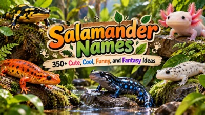 Salamander Names: 350+ Cute, Cool, Funny, and Fantasy Ideas